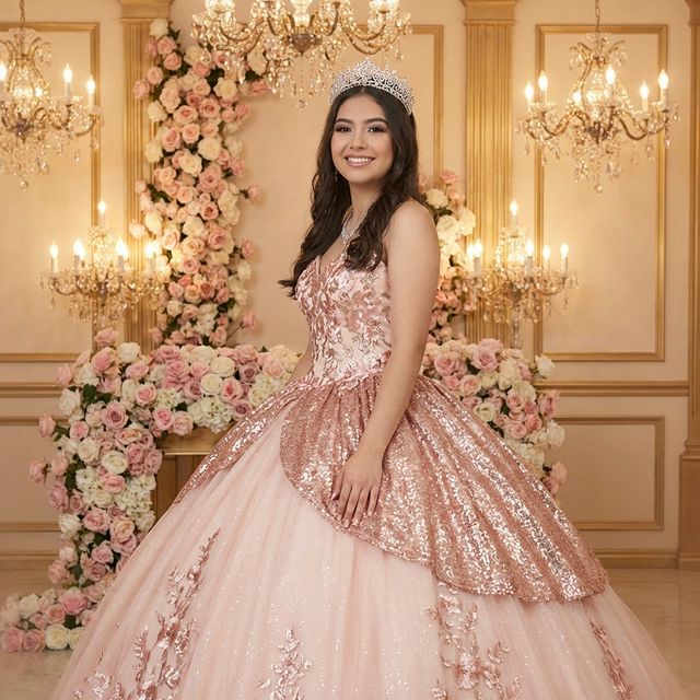 Valentina en su vestido